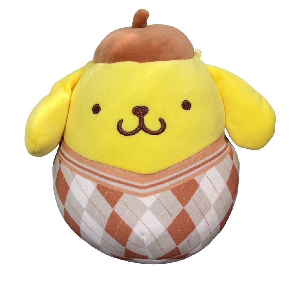 Hello Kitty Pompompurin Squishmallows Plaid Squad 6.5"
